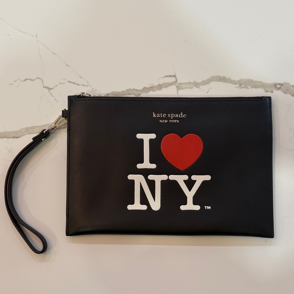 Kate Spade Black 'I Heart NY' Wristlet